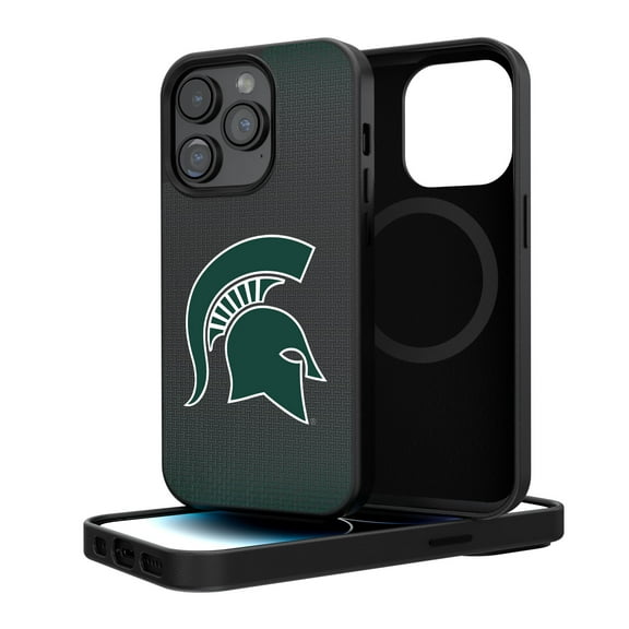 Michigan State Spartans Linen Logo iPhone Magnetic Bump Case