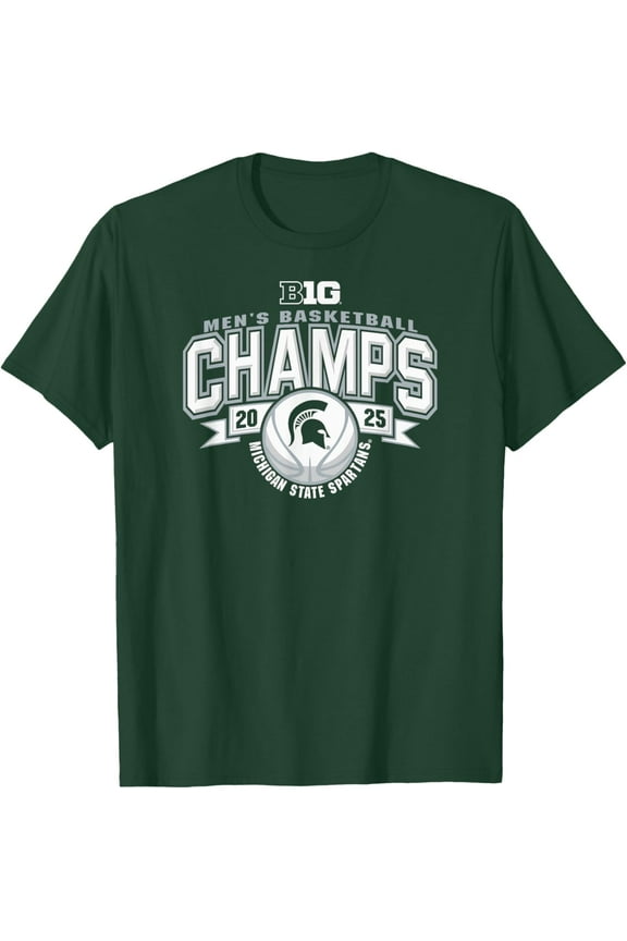 Michigan State Spartans Men'S Basketball Big Ten Champs 2025 T-Shirt Unisex S-5XL Hot Trending Shirt, Vintage Birthday Gift