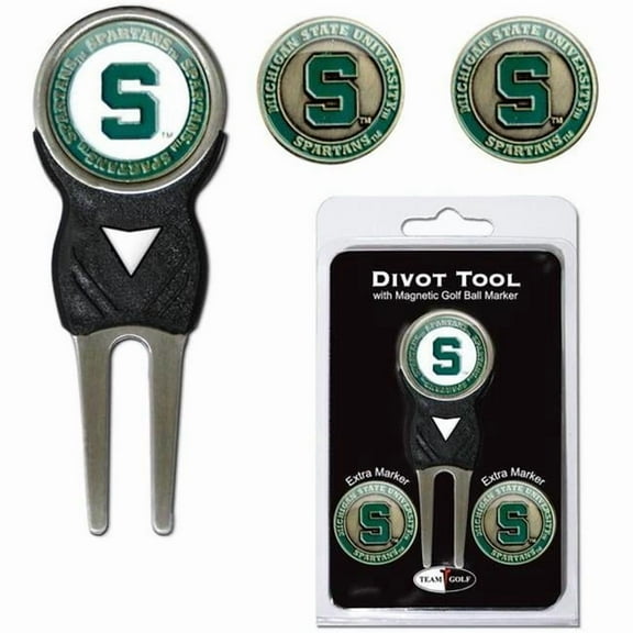 Michigan State Spartans Official NCAA Divot Tool Ball Marker by Team Golf 22345