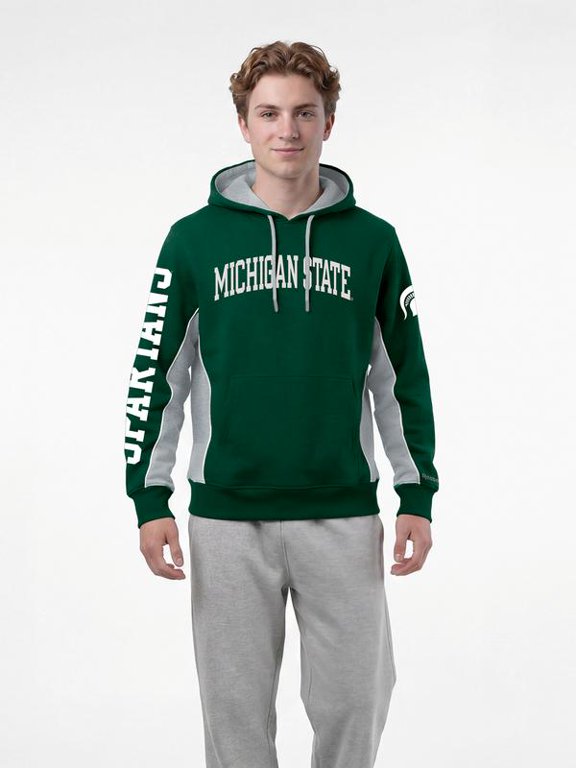 Reebok Mens Colorblocked Hooded Sweatshirt