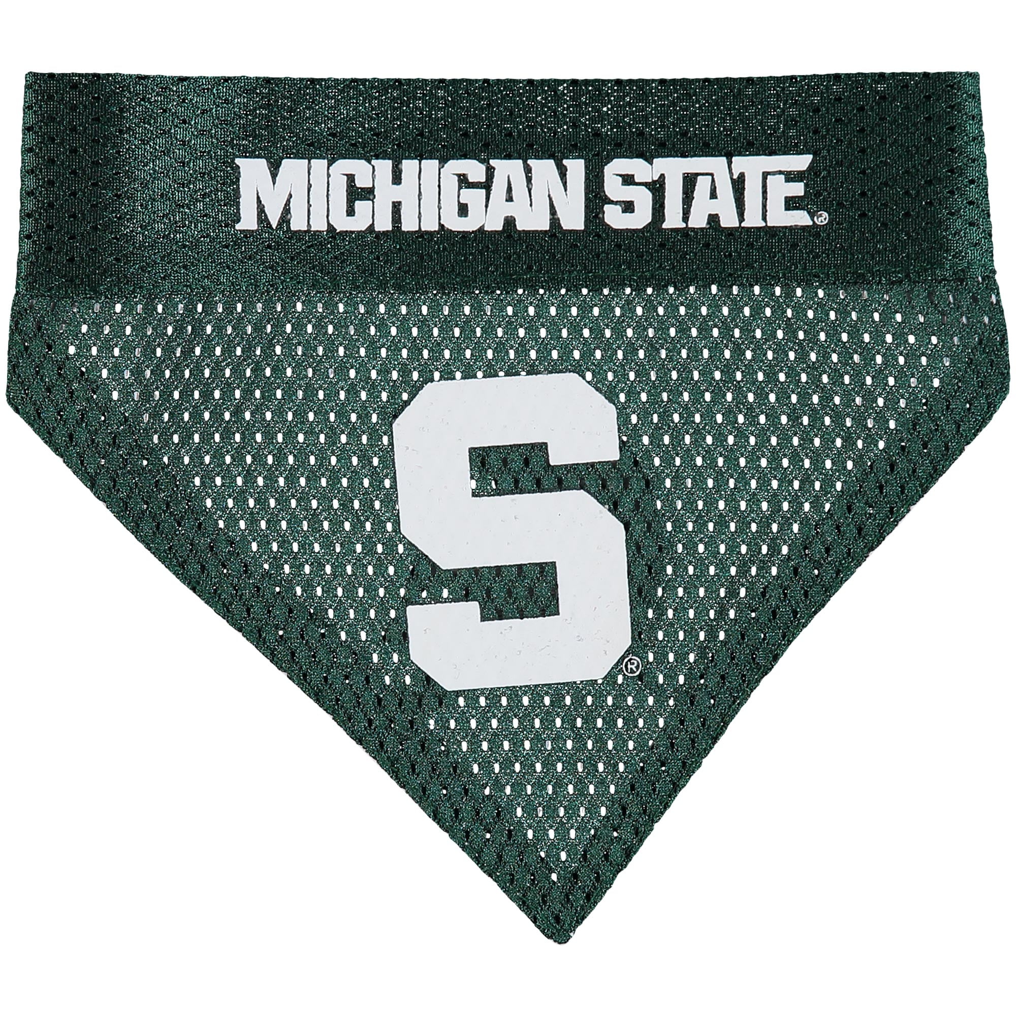 Pets First Collegiate Michigan State Spartans Reversible Bandana - Home & Away Mesh & Premium Embroidery for DOGS & CATS