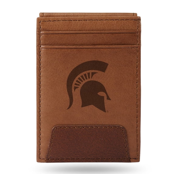 Michigan State Spartans Sparo Leather Front Pocket Wallet