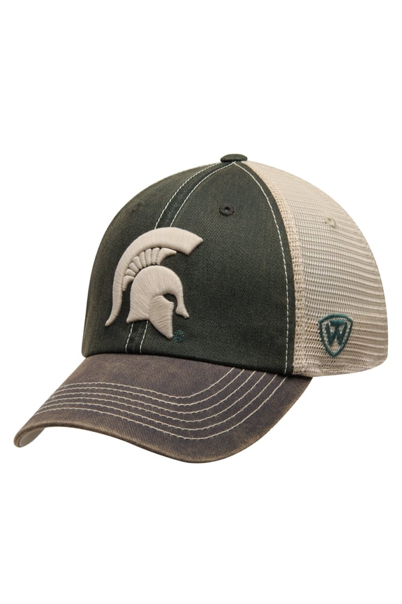 Michigan State Spartans Top of the World Offroad Trucker Adjustable Hat - Green