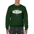 thumbnail image 1 of Michigan State Sports Style Sweatshirt Men - Men Sweatshirt, Forest Green, Medium, 1 of 4