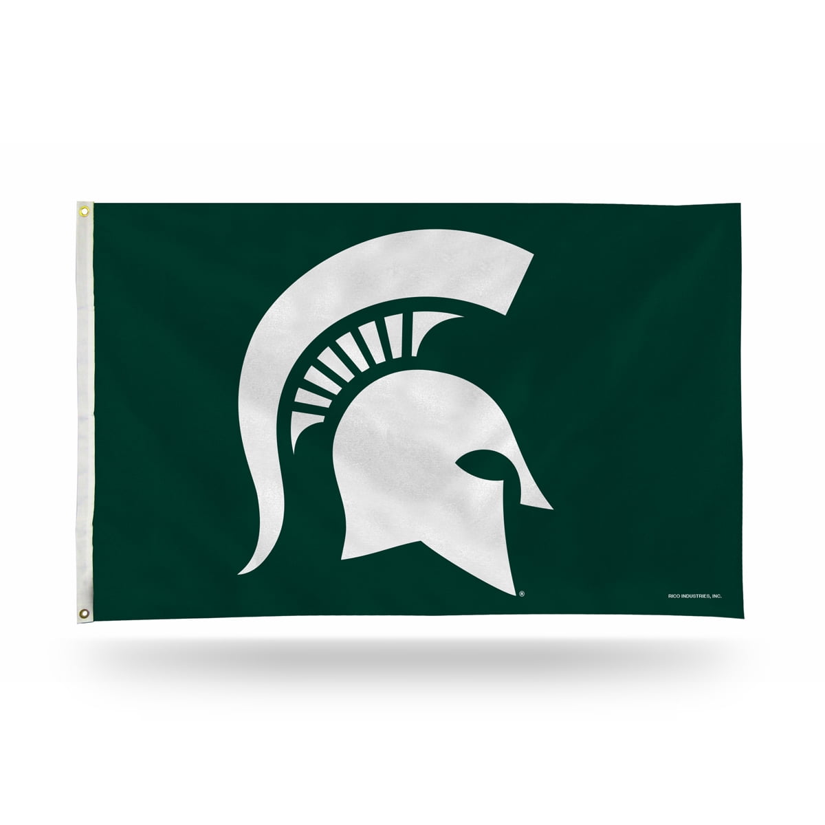 Michigan State Spartans Green and White 3' x 5' Logo Flag