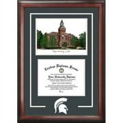 Michigan State University, Linton Hall, 8.5 x 11 Spirit Graduate Frame with Campus Image