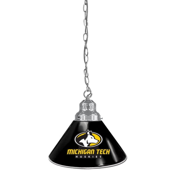 Michigan Tech University Pendant Light with Chrome FIxture