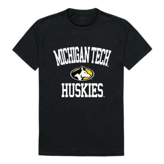 Michigan Technological University Arch T-Shirt, Black & White - Extra Large