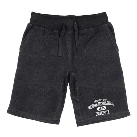 Michigan Technological University Property Shorts, Heather Charcoal - 2XL