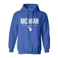 thumbnail image 1 of Michigan The Great Lakes State Adult Hooded Sweatshirt, 1 of 3