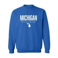 thumbnail image 1 of Michigan The Great Lakes State Crewneck Sweatshirt, 1 of 3