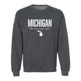 thumbnail image 1 of Michigan The Great Lakes State Crewneck Sweatshirt, 1 of 3