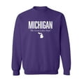thumbnail image 1 of Michigan The Great Lakes State Crewneck Sweatshirt, 1 of 3
