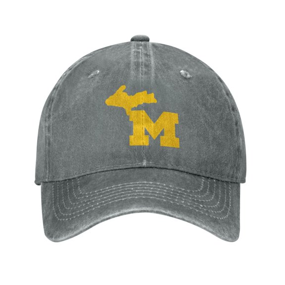Michigan Us Adult Adjustable Classic Washed Casquette Cap Hat Baseball Cap For Man For Woman