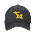 thumbnail image 1 of Michigan Us Adult Adjustable Classic Washed Casquette Cap Hat Baseball Cap For Man For Woman, 1 of 7