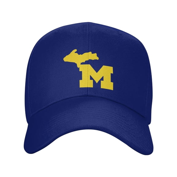 Michigan Us Sandwich Cap Unisex Adjustable Adult Baseball Caps Casquette Hats Flat Cap Curved Brim Cap Fishing Hat