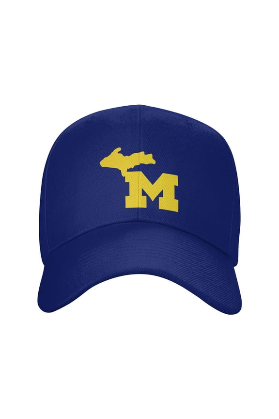 Michigan Us Sandwich Cap Unisex Adjustable Adult Baseball Caps Casquette Hats Flat Cap Curved Brim Cap Fishing Hat