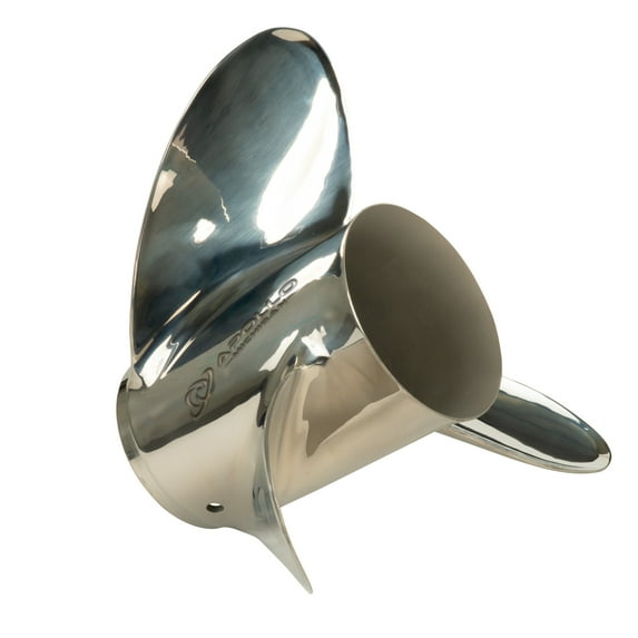 Michigan Wheel 993043 Apollo A-Series 3-Blade Stainless Steel Propeller - RH, 14-1/4" Diameter x 17" Pitch