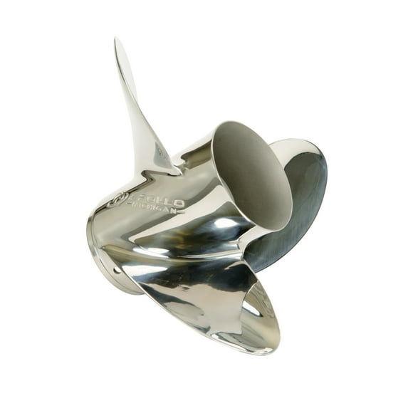 Michigan Wheel 993144 Apollo B-Series 3-Blade Stainless Steel Propeller - RH, 13-1/4" Diameter x 17" Pitch