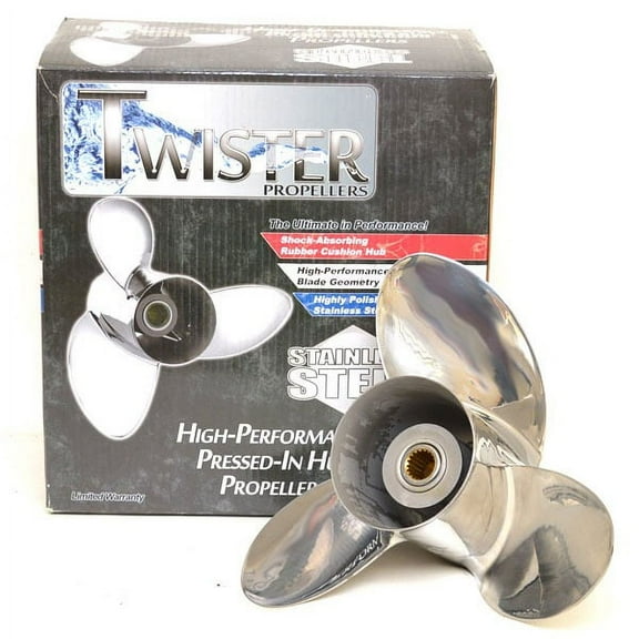 Michigan Wheel Twister Boat Propeller 163142 | RH 14 3/8 x 15P SS