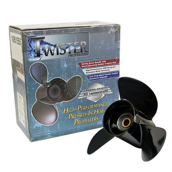 Michigan Wheel Twister Boat Propeller 201021 | RH 13 3/4 x 21 P