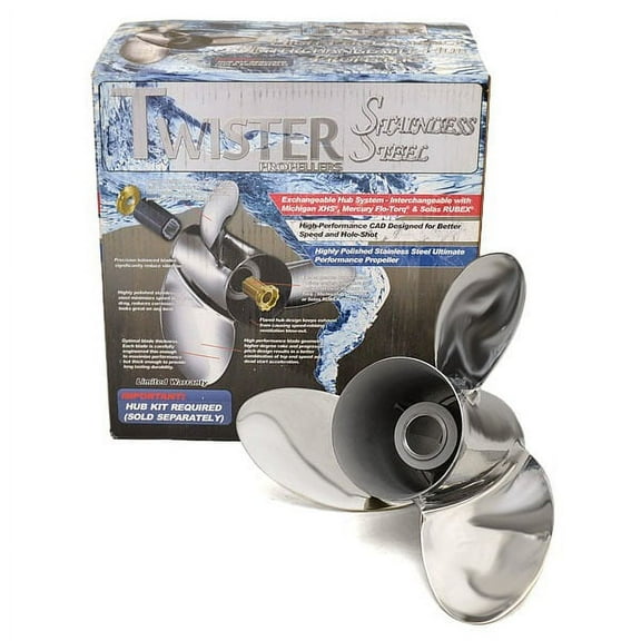 Michigan Wheel Twister Boat Propeller 223054 | LH 14 1/8 x 19P