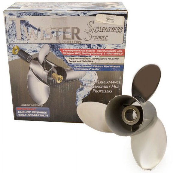 Michigan Wheel Twister Boat Propeller 223055 | Universal LH 14 x 21P