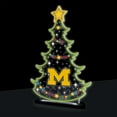 thumbnail image 1 of Michigan Wolverines 10" LED Tabletop Christmas Tree Desklite Sign, 1 of 1