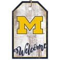 thumbnail image 1 of Michigan Wolverines 11'' x 19'' Welcome Team Tag Sign, 1 of 1