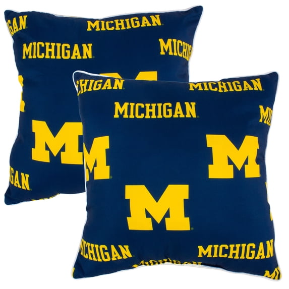 Michigan Wolverines 16" x 16" Decorative Pillow Pair