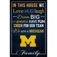 thumbnail image 1 of Michigan Wolverines 17'' x 26'' In This House Sign, 1 of 1