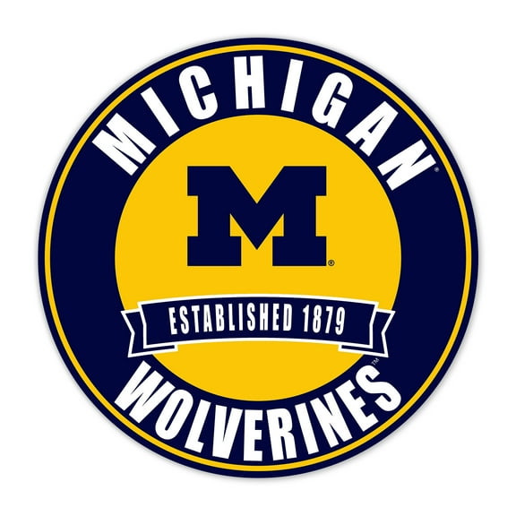 Michigan Wolverines 24" Circle with Banner