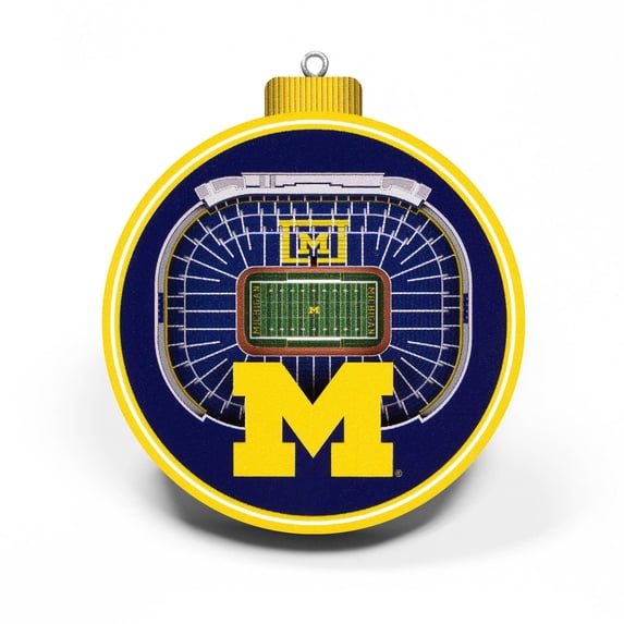 IDNA Michigan Wolverines 3D Stadium Ornament