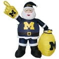 thumbnail image 1 of Michigan Wolverines 7' Inflatable Santa, 1 of 5