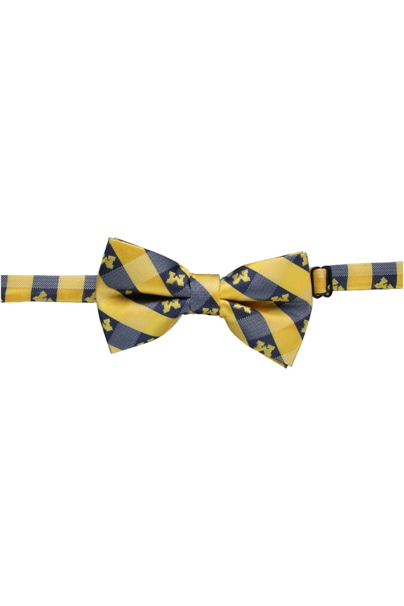 Michigan Wolverines Check Bow Tie