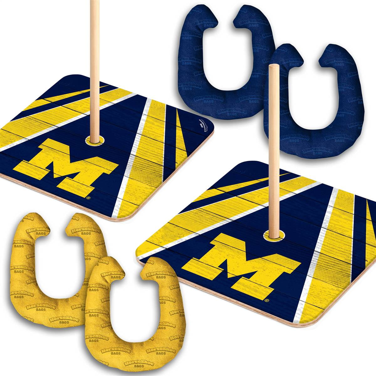 YouTheFan NCAA Michigan Wolverines HorseShoe Bags