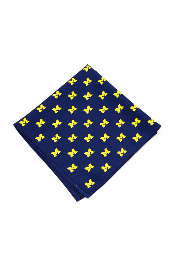 Michigan Wolverines Kerchief Pocket Square