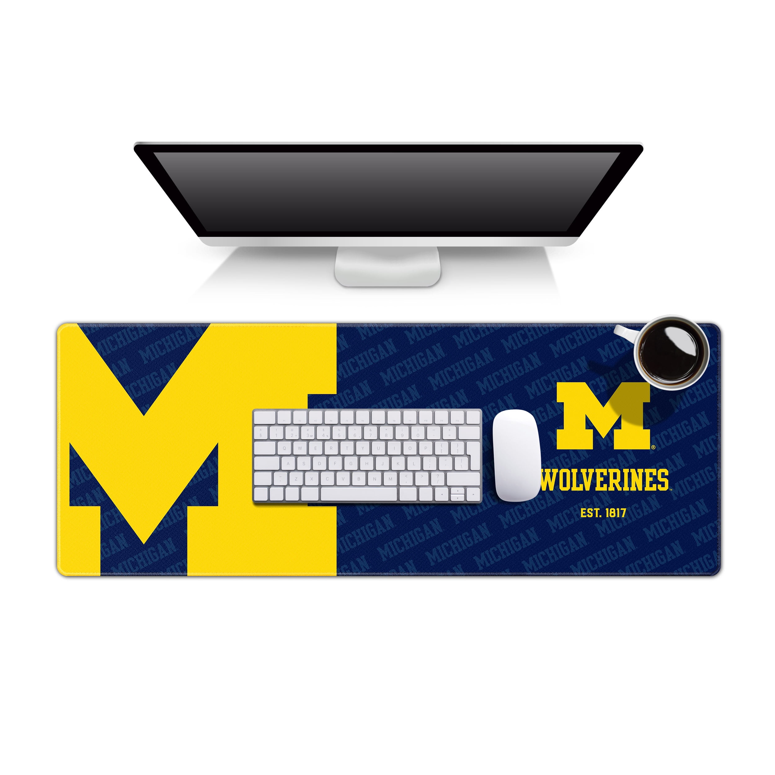 Michigan Wolverines Logo Series Desk Pad SMU