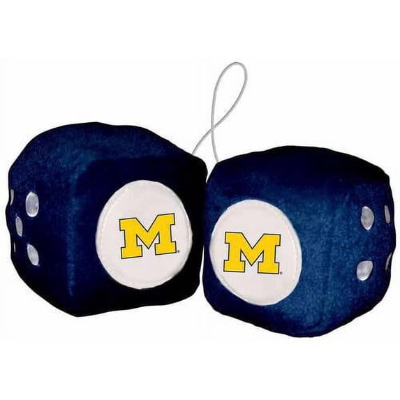 NCAA Wolverines Fuzzy Dice - 58040