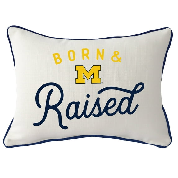 Michigan Wolverines Rectangular Piped Pillow