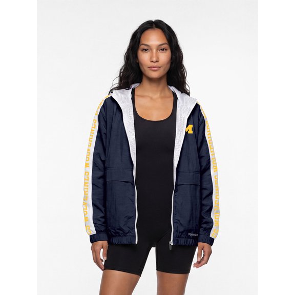 Michigan Wolverines Reebok Womens Colorblocked Full Zip Jacket