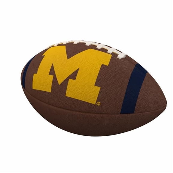 Michigan Wolverines Team Stripe Official-Size Composite Football