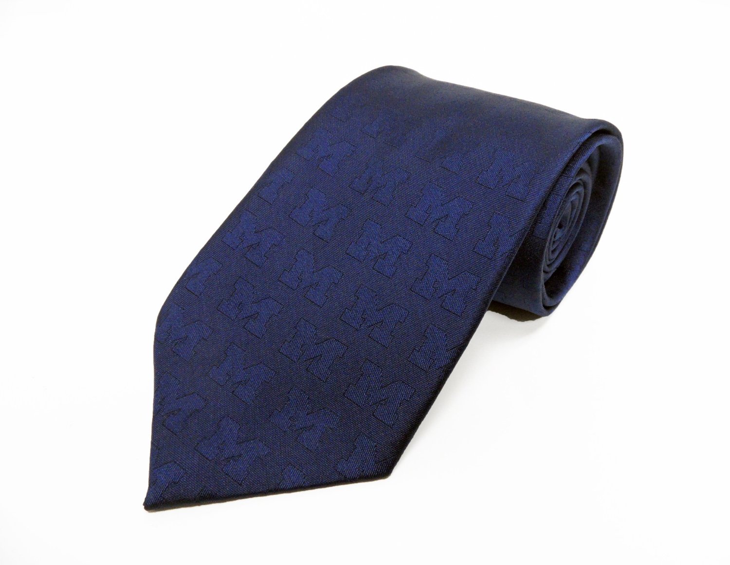 Michigan Wolverines Tone on Tone Necktie - Donegal Bay - Unisex - One Size