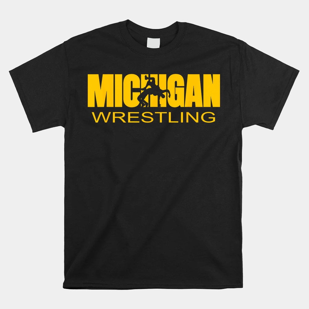 Michigan Wrestling Freestyle Wrestler Mi The Wolverine State Shirt