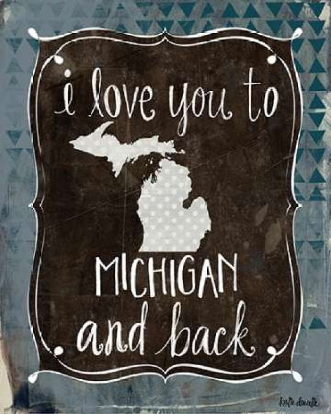 Michigan and Back Canvas Art - Katie Doucette (24 x 30)