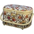 thumbnail image 1 of Michley Owl-Patterned Sewing Basket with 41-Piece Sewing Kit, 1 of 2