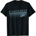thumbnail image 1 of Michoacan Mexico Modern Design Para Michoacanos Michoacanas T-Shirt, 1 of 3