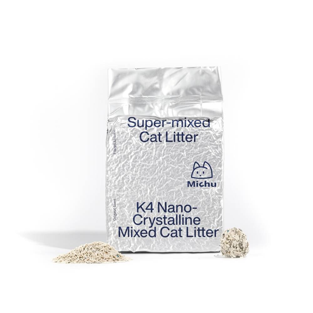 Michu Mixed Tofu Cat Litter, Heavy Duty Flushable Kitty Litter