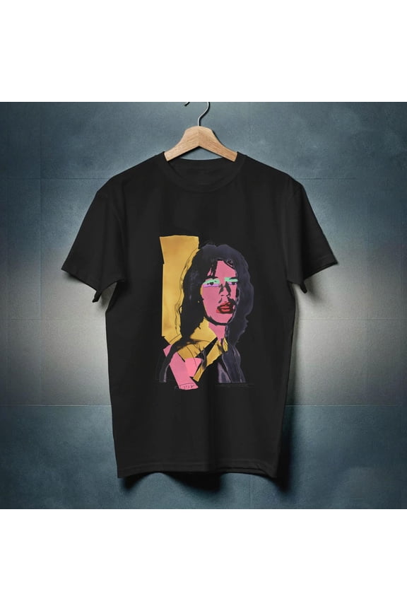 Mick Jagger by Andy Warhol T-Shirt, Men's Women's-TH8982