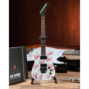 Axe Heaven Signature White Girls, Girls, Girls Mini Guitar Replica Collectible MM-261